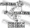 Превью - FDAB-CBVB FEBEST Подвеска, рычаг независимой подвески колеса (фото 2)