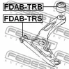 Превью - FDAB-TRB FEBEST Подвеска, рычаг независимой подвески колеса (фото 2)