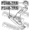 Превью - FDAB-TRS FEBEST Подвеска, рычаг независимой подвески колеса (фото 2)