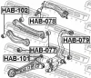 Превью - HAB-102 FEBEST Подвеска, рычаг независимой подвески колеса (фото 2)