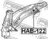 Превью - HAB-122 FEBEST Подвеска, рычаг независимой подвески колеса (фото 2)