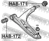 Превью - HAB-172 FEBEST Подвеска, рычаг независимой подвески колеса (фото 2)