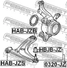 Превью - HAB-JZB FEBEST Подвеска, рычаг независимой подвески колеса (фото 2)