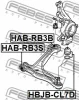 Превью - HAB-RB3B FEBEST Подвеска, рычаг независимой подвески колеса (фото 2)