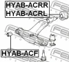 Превью - HYAB-ACF FEBEST Подвеска, рычаг независимой подвески колеса (фото 2)
