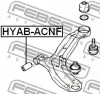 Превью - HYAB-ACNF FEBEST Подвеска, рычаг независимой подвески колеса (фото 2)