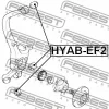Превью - HYAB-EF2 FEBEST Подвеска, рычаг независимой подвески колеса (фото 2)