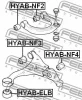 Превью - HYAB-NF4 FEBEST Подвеска, рычаг независимой подвески колеса (фото 2)