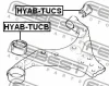 Превью - HYAB-TUCS FEBEST Подвеска, рычаг независимой подвески колеса (фото 2)