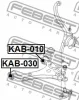 Превью - KAB-030 FEBEST Подвеска, рычаг независимой подвески колеса (фото 2)