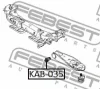 Превью - KAB-035 FEBEST Подвеска, рычаг независимой подвески колеса (фото 2)