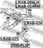Превью - LRAB-024 FEBEST Подвеска, рычаг независимой подвески колеса (фото 2)