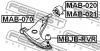 Превью - MAB-021 FEBEST Подвеска, рычаг независимой подвески колеса (фото 2)