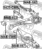 Превью - MAB-022 FEBEST Подвеска, рычаг независимой подвески колеса (фото 2)