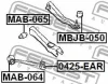 Превью - MAB-064 FEBEST Подвеска, рычаг независимой подвески колеса (фото 2)