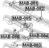 Превью - MAB-081 FEBEST Подвеска, рычаг независимой подвески колеса (фото 2)