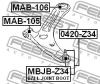 Превью - MAB-106 FEBEST Подвеска, рычаг независимой подвески колеса (фото 2)
