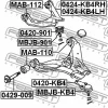 Превью - MAB-110 FEBEST Подвеска, рычаг независимой подвески колеса (фото 2)