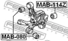 Превью - MAB-114Z FEBEST Подвеска, рычаг независимой подвески колеса (фото 2)