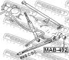 Превью - MAB-492 FEBEST Подвеска, рычаг независимой подвески колеса (фото 2)