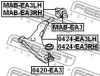 Превью - MAB-EA3 FEBEST Подвеска, рычаг независимой подвески колеса (фото 2)