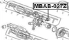Превью - MBAB-027Z FEBEST Подвеска, рычаг независимой подвески колеса (фото 2)
