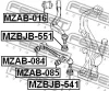 MZAB-016 FEBEST Подвеска, рычаг независимой подвески колеса