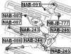 Превью - NAB-091 FEBEST Подвеска, рычаг независимой подвески колеса (фото 2)