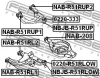 Превью - NAB-208 FEBEST Подвеска, рычаг независимой подвески колеса (фото 2)