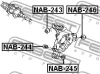 Превью - NAB-244 FEBEST Подвеска, рычаг независимой подвески колеса (фото 2)