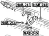 Превью - NAB-245 FEBEST Подвеска, рычаг независимой подвески колеса (фото 2)