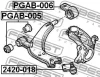 Превью - PGAB-005 FEBEST Подвеска, рычаг независимой подвески колеса (фото 2)