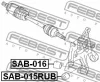 Превью - SAB-015RUB FEBEST Подвеска, рычаг независимой подвески колеса (фото 2)