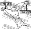 Превью - TAB-201 FEBEST Подвеска, рычаг независимой подвески колеса (фото 2)