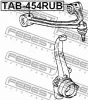 Превью - TAB-454RUB FEBEST Подвеска, рычаг независимой подвески колеса (фото 2)