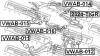 Превью - VWAB-012 FEBEST Подвеска, рычаг независимой подвески колеса (фото 2)