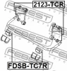 Превью - FDSB-TC7R FEBEST Втулка, стабилизатор (фото 2)