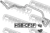 Превью - HSB-CF3F FEBEST Втулка, стабилизатор (фото 2)