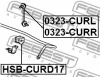 Превью - HSB-CURD17 FEBEST Втулка, стабилизатор (фото 2)