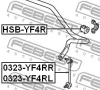 Превью - HSB-YF4R FEBEST Втулка, стабилизатор (фото 2)