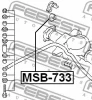 Превью - MSB-733 FEBEST Втулка, стабилизатор (фото 2)
