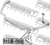 Превью - NSB-008 FEBEST Втулка, стабилизатор (фото 2)