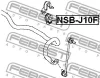 Превью - NSB-J10F FEBEST Втулка, стабилизатор (фото 2)