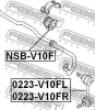 Превью - NSB-V10F FEBEST Втулка, стабилизатор (фото 2)