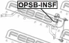 Превью - OPSB-INSF FEBEST Втулка, стабилизатор (фото 2)
