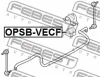 Превью - OPSB-VECF FEBEST Втулка, стабилизатор (фото 2)