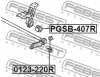 Превью - PGSB-407R FEBEST Втулка, стабилизатор (фото 2)