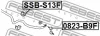 Превью - SSB-S13F FEBEST Втулка, стабилизатор (фото 2)