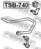 Превью - TSB-740 FEBEST Втулка, стабилизатор (фото 2)