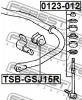 Превью - TSB-GSJ15R FEBEST Втулка, стабилизатор (фото 2)